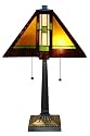 Aztec Mission Tiffany Style Table Lamp