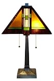 Aztec Mission Tiffany Style Table Lamp