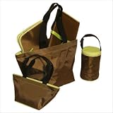5-Piece Tote Set - Chocolate/Lemon