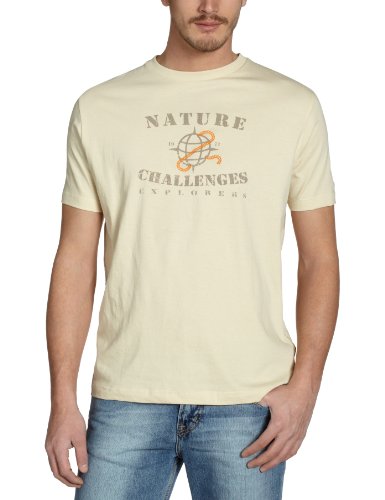 Camel Active Herren T-Shirt Regular Fit 198227, Gr. 52 (L), Beige (06 kitt) Preisvergleich