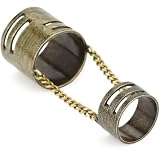 14k belly button ring LUV AJ Brass Double Cut Out R
