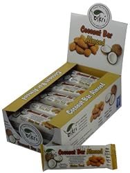 Oskri Organics Coconut Bar, Almonds, 1.86 Ounce Bars - (Pack of 18)