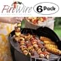 Fire Wire Stainless Steel Flexible Grilling Skewers Set Of 6