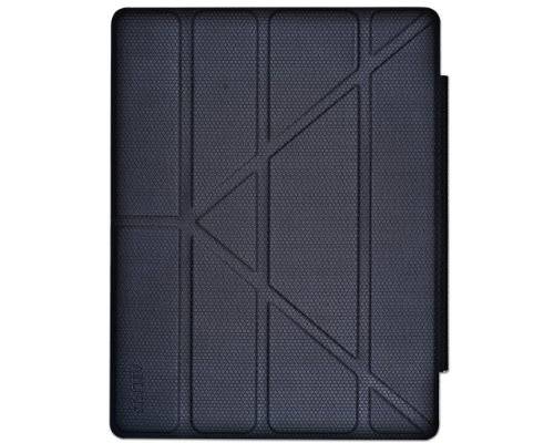 iPad Case - APLJUS - Attachable Magnetic Flip Cover (Front Only) for Apple iPad 2, 3 & 4 - Black with Origami Shape for Movie Views and more - Smarter than the Apple smart cover