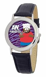 South Park Men's D1554SS001 Torino Collection Chef Black Leather Watch