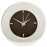Present Day gifts by Arthur Price, contemporary silver plated travel alarm clock in a gorgeous designer gift box