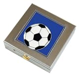 Blue Soccer Vitamin Case Large
