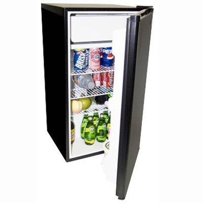 Haier 3.9 Cu Ft Fridge W Full Sz Freezer Black