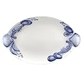 Seafood Oval Serving Platter - Ocean Blue