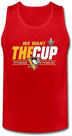 D3XDH8 Men's Pittsburgh Penguins 2016 Stanley Cup Playoffs Print Vest Tank Tops
