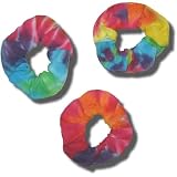 Tie Dye Mania 3-Pack of Hand Dyed Tie-Dye Scrunchies