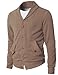 H2H Mens Shawl Collar Sweater Cardigan with Point Button