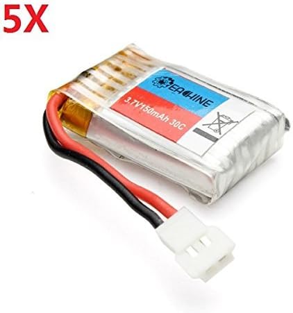 9Snail 5pcs. 3.7V 150mAh Lipo Battery for Eachine H8 Mini RC Quadcopter