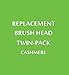 Replacement Cashmere Brush Heads for Full Facial Like Cleanse Compatible with Mia, Mia 2, Mia 3, Aria, PLUS, Smart Profile, Alpha Fit, Radiance and PRO Cleansing Systems, 2 Refills