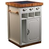 Venture Horizon 4101-11WH Granite Kitchen Island, White