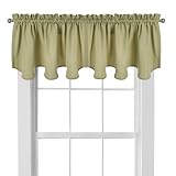 Peach Skin Sawtooth Valance - Sage (42x18)
