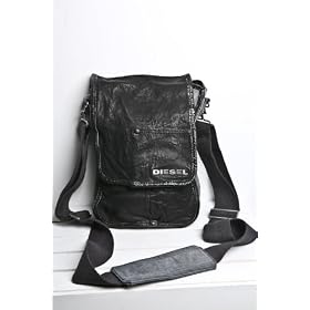 Buy Diesel - 'Shake Me Up' Bop Small Cross Body 2 Tone Leather Bag (Black Grey) by var goTwisterProductImageStrings = new Object();goTwisterProductImageStrings['prodImageNotAvailTextNoColor'] = 