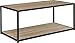 Ameriwood Home Canton Coffee Table with Metal Frame, Distressed Gray Oak