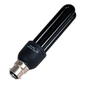 Black light, ultra violet lamp, low energy, BC, 15W