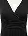 DRESSIS Women's Sleeveless V Neck Pleated Waist Flared Dress S to 3XL (13 Colors)