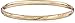 Amazon Collection 14k Yellow Gold Diamond-Cut Bangle Bracelet (5mm)