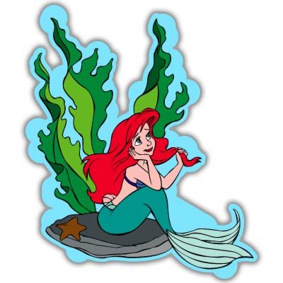 Little Mermaid Ariel Disney Princess vynil car sticker 4