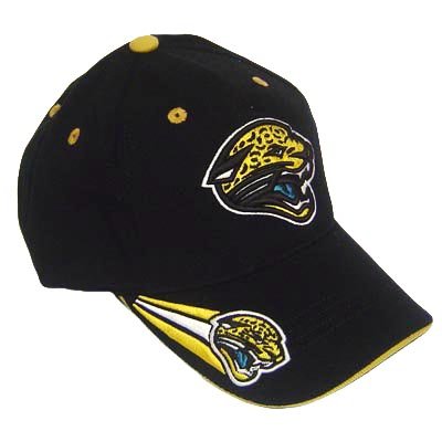 NFL JACKSONVILLE JAGUARS BLK VELCRO WOOL HAT CAP OSFA