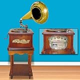 NOSTALGIC PHONOGRAPH WITH STAND