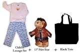 Top Gun Child Pajama Pilot Bear Gift Set