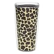 Giraffe Print 16 oz Insulated Beverage Tumbler, Clear