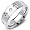 .06ct 14K White Gold Christian Cross Fancy Diamond Wedding Band