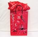 Cheer Gift Bags - Red - 4 Bags Per Package