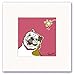 English Bulldog Breed Ready-to-Frame Print: English Bulldog & Flower