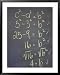 Algebra Equation on Blackboard Framed Art Poster Print, 31x39