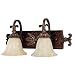 Capital Lighting - 1572CB-281 - 2 Light Vanity Fixture - Chesterfield Brown Finish / ...