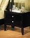 Nightstand with Contemporary Style Design in Espresso Finish