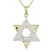10K Yellow Gold .04 ctw Diamond Star of David Pendant