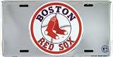 Boston Red Sox Super Stock metal auto tag mirror background