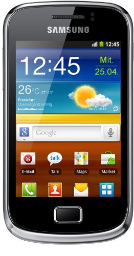 Samsung Galaxy mini 2 S6500 Smartphone (8,31 cm (3,27 Zoll) TFT-Touchscreen, 3,2 Megapixel Kamera, Android 2.3) gelb