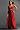 Red Evening Gowns with Pearl Embellishment by Jovani-Size 06