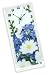 Peggy Karr Glass Delphiniums and Cosmos 13-by-6-Inch Handmade Art Rectangular Glass Clock