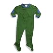 Famous Brand - Newborn And Infant Boys Footed Heavy Weight Blanket Sleeper, Green, Blue (Size