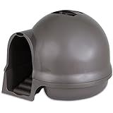 Petmate Booda Dome Cleanstep Cat Box, Brushed Nickel