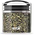 Prepara EVAK Glass Food Storage Container, Compact Black Gloss Handle, Small
