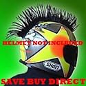 Black Motorcycle Helmets Dirtbike ATV Helmet Mohawks Mohawk