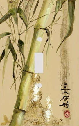 Oriental Bamboo Decorative Switchplate Cover
