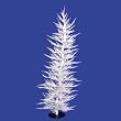 Whimsical White Laser Artificial Christmas Tree 5'