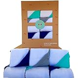 Organic Bamboo Baby Washcloths - Hypoallergenic and Odor Free, Unbeatably Soft and Absorbent, Great Baby Shower Gift Set, by Land of the Wee