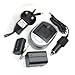 Compatible Accessory Kit - High-Capacity Rechargeable Lithium-ion Battery and Battery Charger ( Mains Leads & Car ) for / fits digital camera/camcorder model PANASONIC DMC-LX3K