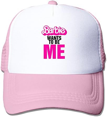 GLK300 Men's Barbie Wants To Be Me Baseball-caps Hats Ajustalbe 17-23 Inches Black